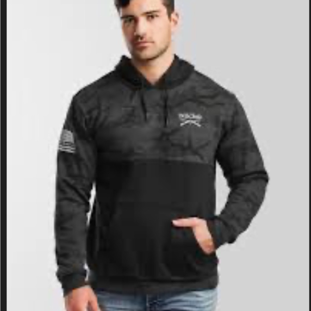 Howitzer • Patriot • MFG. • Men's • Black • Camo • Hoodie • Streetwear •